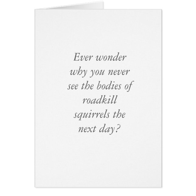 ゾンビのリス (正面)