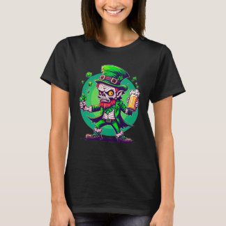 ゾンビのレプラコーン アイリッシュ セントパトリックスビール 1 Tシャツ