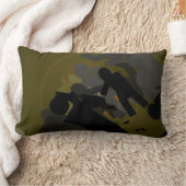 ゾンビの交差 ランバークッション (ブランケット)