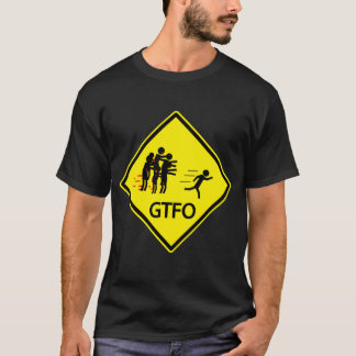 ゾンビの交通標識- GTFO Tシャツ