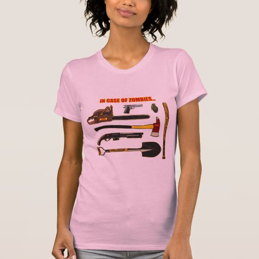 ゾンビの場合には… Tシャツ (正面)