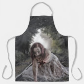 ゾンビの女の子が電車のトラックに エプロン (正面)