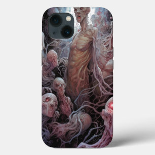 ゾンビの完全に死んでいな巣ホラーアート iPhone 13ケース