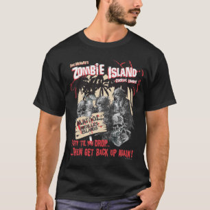 ゾンビの島のカクテルラウンジのTシャツ Tシャツ
