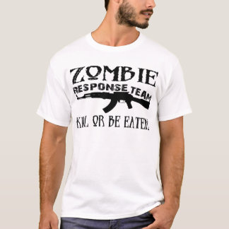 ゾンビの応答のチーム大学Tシャツ Tシャツ