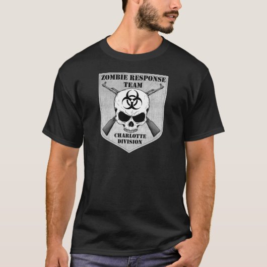 ゾンビの応答のチーム: シャーロット部 Tシャツ (正面)