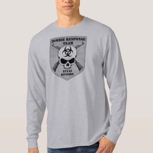 ゾンビの応答のチーム: テキサス州部 Tシャツ (正面)