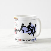 ゾンビの急な動き旅行のマグ コーヒーマグカップ (正面右)