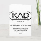 ゾンビの恋人カード カード (裏面)