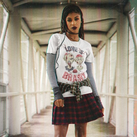 ゾンビの愛はブレイニーハロウィーンTシャツ Tシャツ