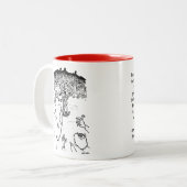 ゾンビの戦い ツートーンマグカップ (正面左)