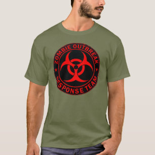ゾンビの戦術的な応答のチーム Tシャツ