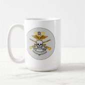 ゾンビの戦闘の学校のインストラクターのマグ コーヒーマグカップ (左)