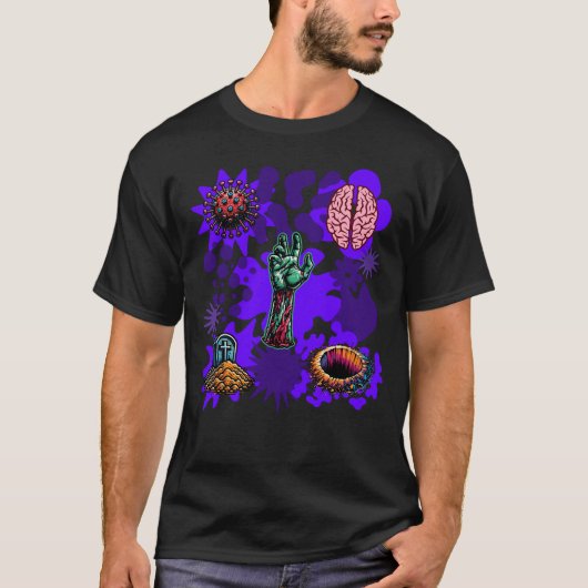 ゾンビの手がかり Tシャツ (正面)