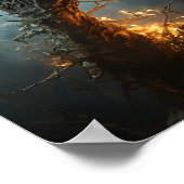 ゾンビの手来が墓場の怖いハロウィーンから ポスター (角)