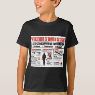 ゾンビの攻撃の場合: Tシャツの男の子 Tシャツ