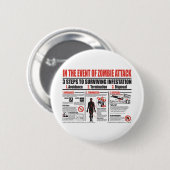 ゾンビの攻撃ボタンの場合 缶バッジ (正面&裏面)