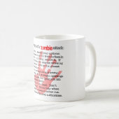 ゾンビの攻撃時 コーヒーマグカップ (正面右)
