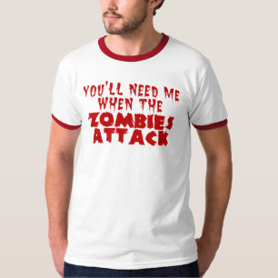 ゾンビの攻撃 Tシャツ