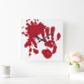 ゾンビの時計 スクエア壁時計 (ホーム)