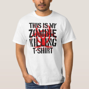 ゾンビの殺害のティー Tシャツ