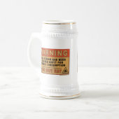 ゾンビの消費に警告の不適当 ビールジョッキ (正面左)