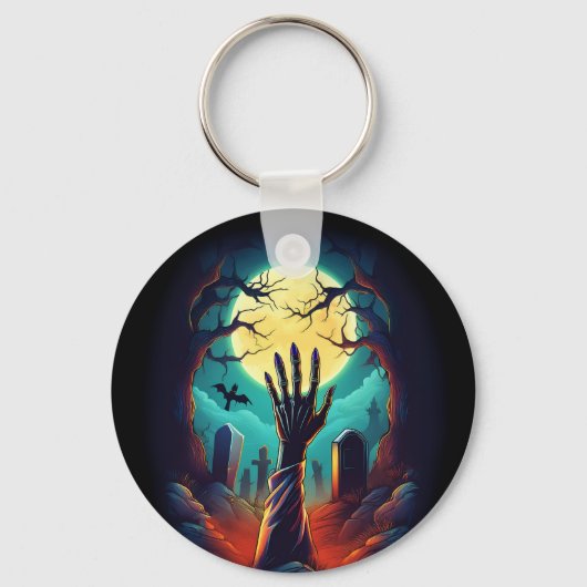 ゾンビの深刻な恐怖 キーホルダー (正面)