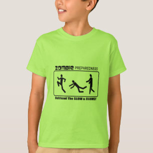 ゾンビの準備は遅いすべての色のデザインを助けます Tシャツ