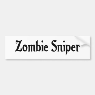 ゾンビの狙撃兵のバンパーステッカー バンパーステッカー