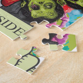 ゾンビの獣の頭部の中のWellcodaの美しい ジグソーパズル (側面)