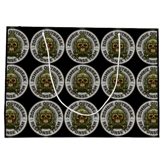 ゾンビの発生の応答のチーム ラージペーパーバッグ (裏面)
