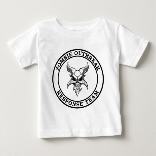 ゾンビの発生の応答のチーム(Demonhead) ベビーTシャツ (正面)