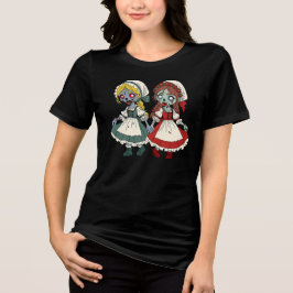 ゾンビの白雪姫と赤いばら トライブレンドTシャツ