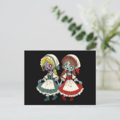 ゾンビの白雪姫と赤いばら ポストカード (スタンド正面)