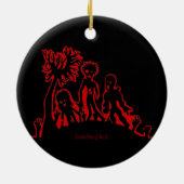 ゾンビの立上がるオーナメント セラミックオーナメント (裏面)