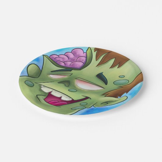 ゾンビの紙皿の漫画 ペーパープレート (アングル)