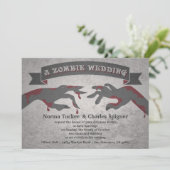 ゾンビの結婚式招待状 招待状 (スタンド正面)