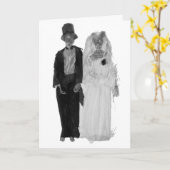 ゾンビの結婚式 カード (黄色い花)