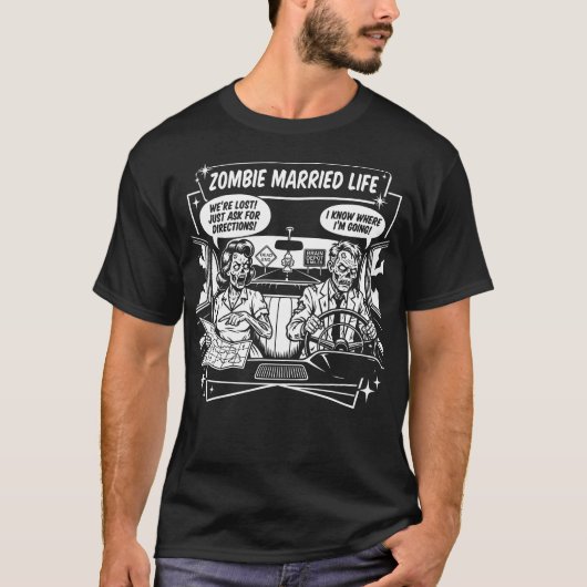 ゾンビの結婚生活ロードトリップ Tシャツ (正面)