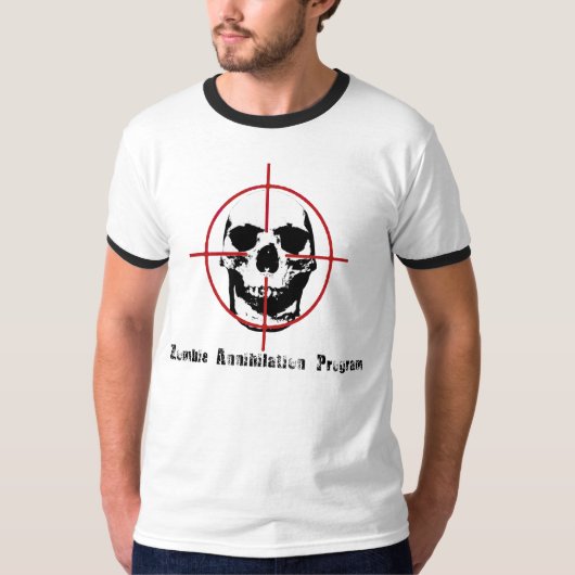 ゾンビの絶滅プログラム Tシャツ (正面)