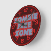 ゾンビの自由地帯のカスタムな柱時計 ラウンド壁時計 (傾斜)