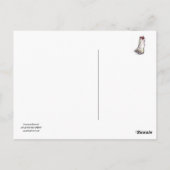 ゾンビの行列 シルエット ホラーアート ポストカード (裏面)