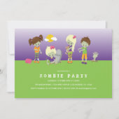 ゾンビの衣装パーティー 招待状 (正面)