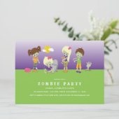ゾンビの衣装パーティー 招待状 (スタンド正面)