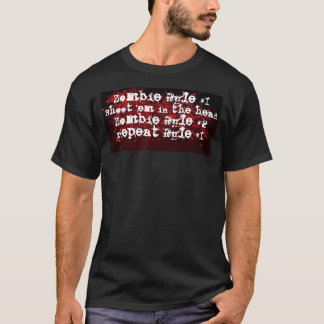 ゾンビの規則 Tシャツ