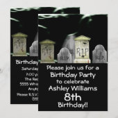 ゾンビの誕生日パーティー招待状 招待状 (正面/裏面)