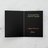 ゾンビの謎のハロウィンおもしろいなカード カード (内部)