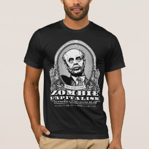 ゾンビの資本主義のワイシャツ Tシャツ