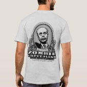 ゾンビの資本主義のワイシャツ Tシャツ (裏面)