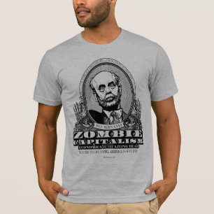 ゾンビの資本主義のワイシャツ Tシャツ